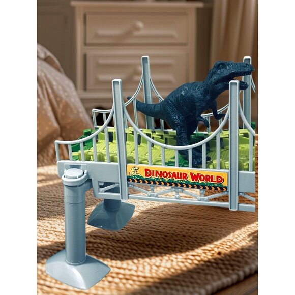 Dinosaur Toys Flexible Track Car Race Set Learning Skills Toddler Kids Gift 3+ - Picture 6 of 16